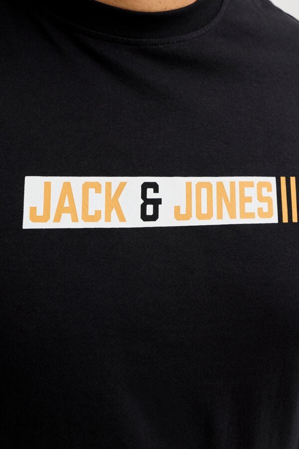 Jack & Jones PLUS T-shirt de manga curta com logo preto