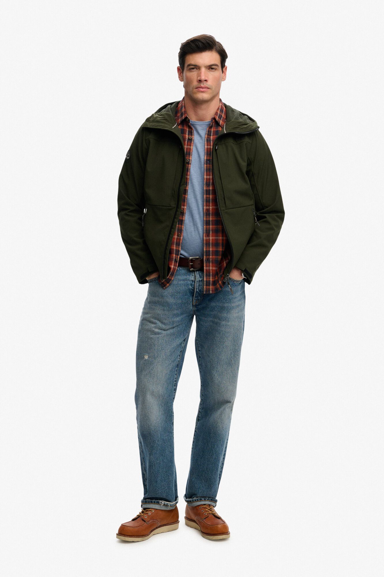Superdry Chaqueta hombre sofshell con capucha
