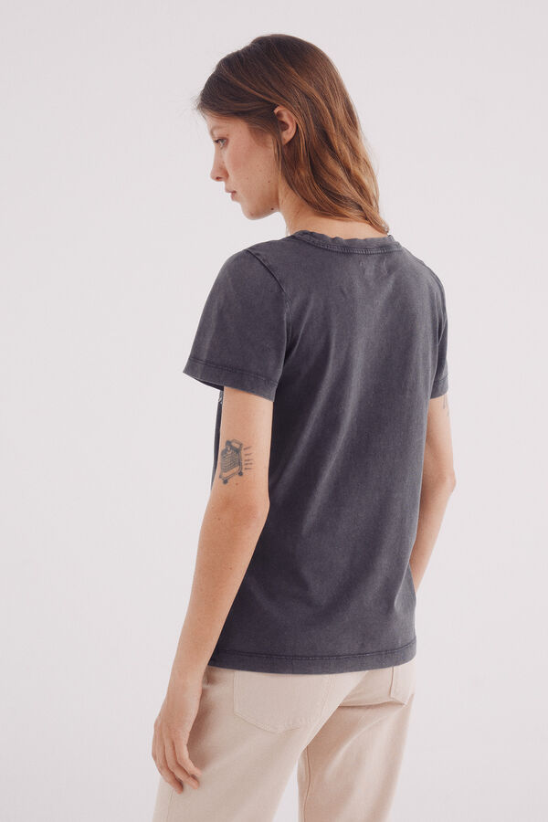 Springfield Camiseta "Mercado de flores" cinzento