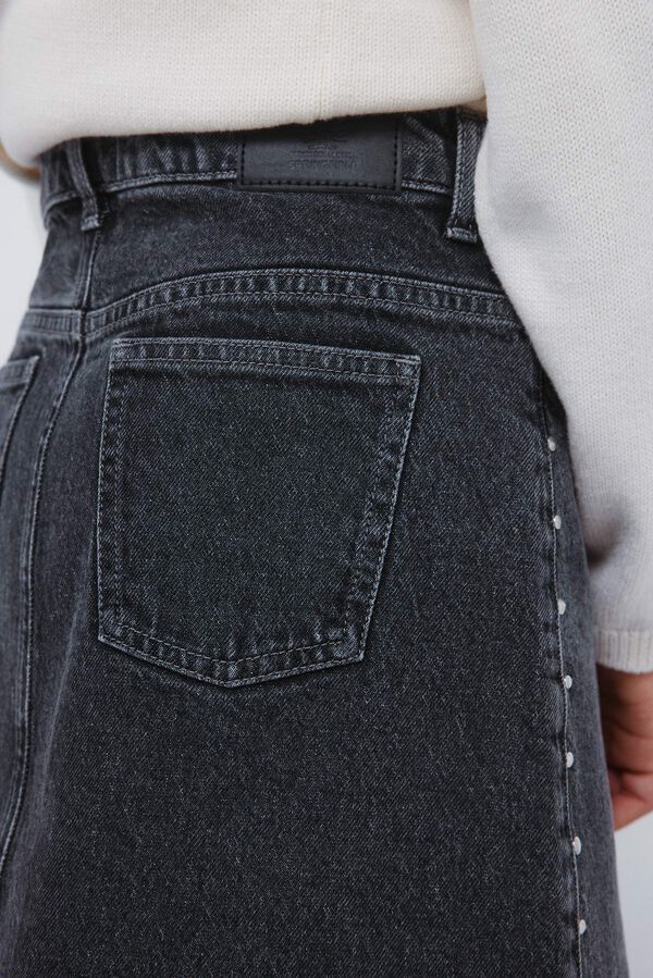 Springfield Kids Falda denim niña gris