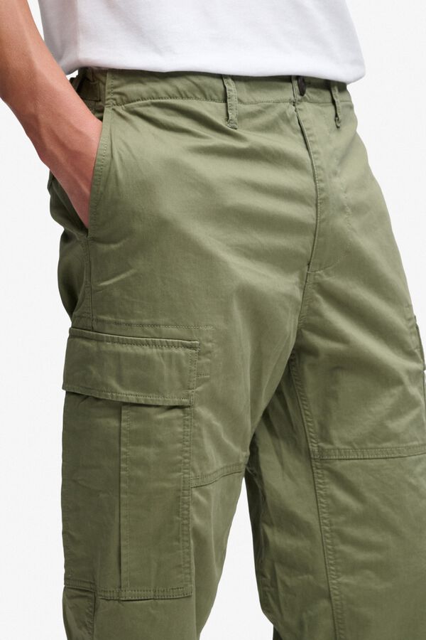 Superdry Cal&ccedil;a comprida cargo verde