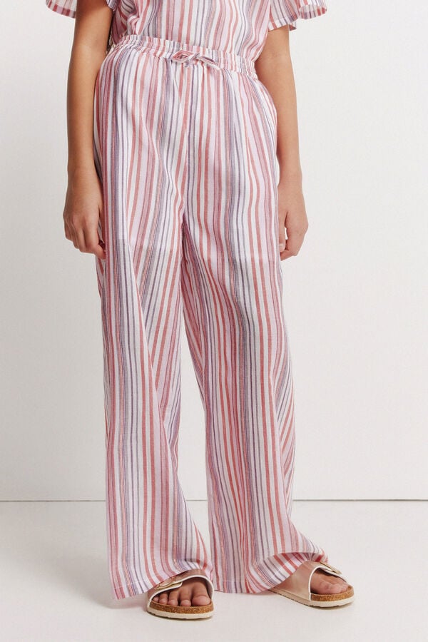 Springfield Kids Conjunto de cal&ccedil;as para menina em lurex rosa