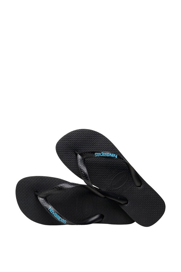 Havaianas Chinelos de dedo rasos de borracha azul