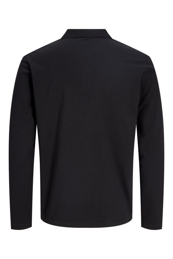 Jack & Jones Polo de manga comprida preto