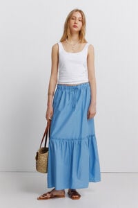 Springfield Falda midi volantes