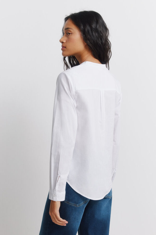 Springfield Camisa rom&acirc;ntica renda branco