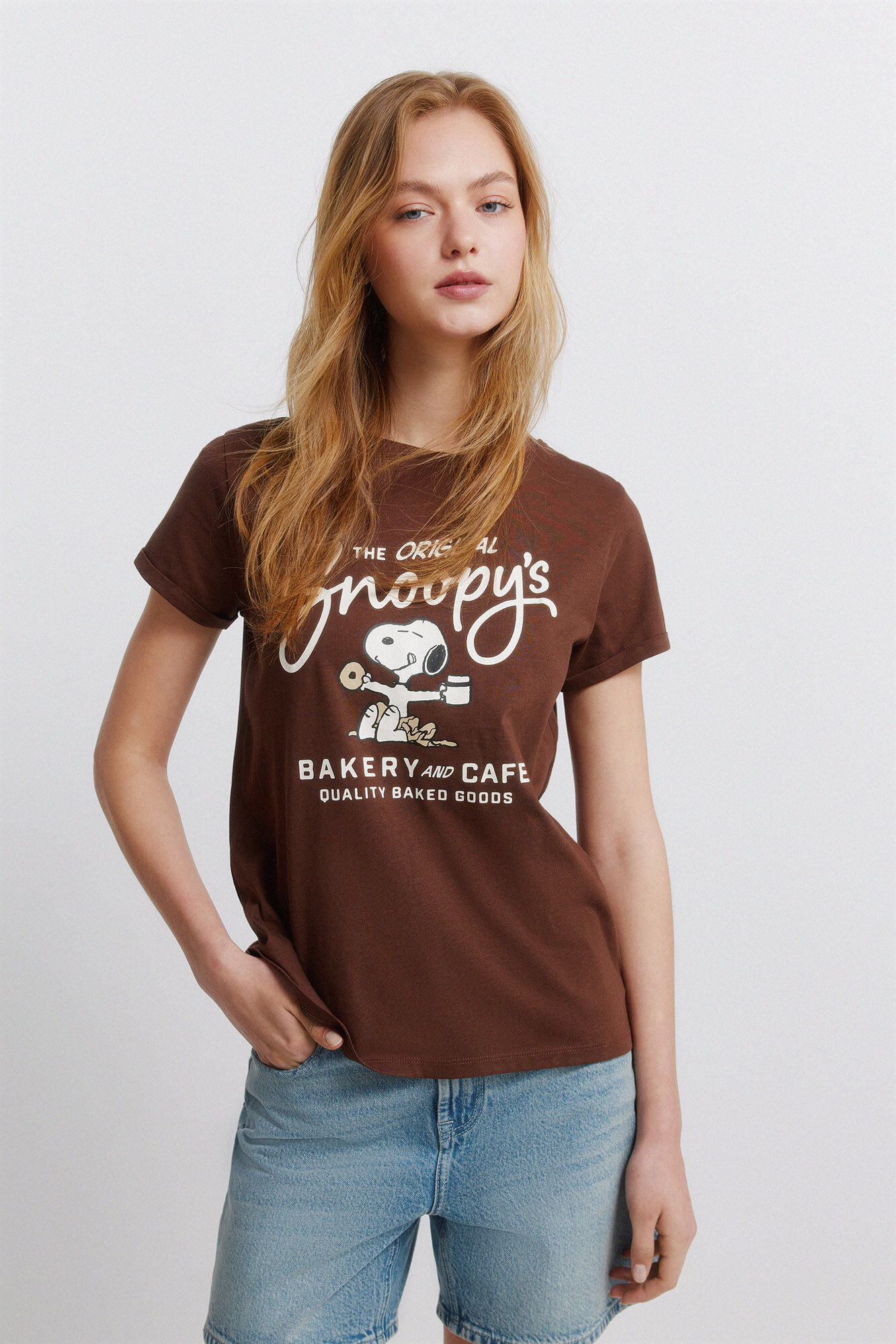 Springfield T-shirt de manga curta Snoopy