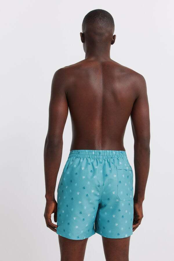 Springfield Fato de banho estampado de polvos azul