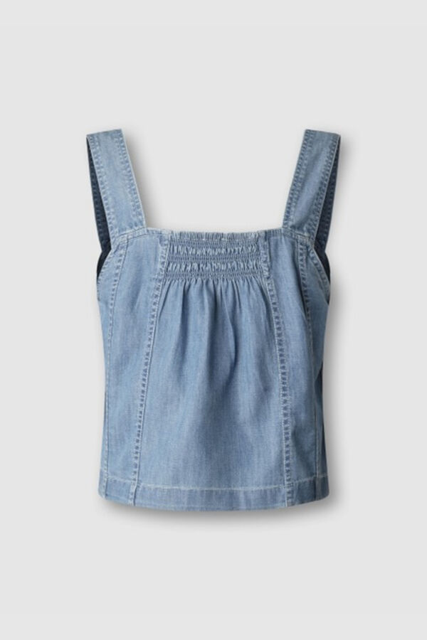 Pepe Jeans Colete leve em denim azul