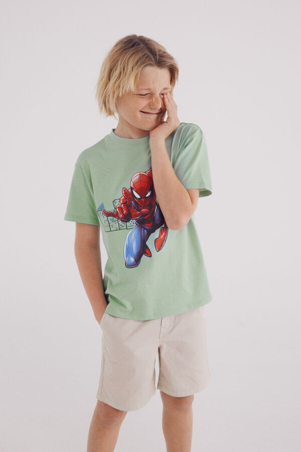 Springfield Kids T-shirt Spiderman menino verde