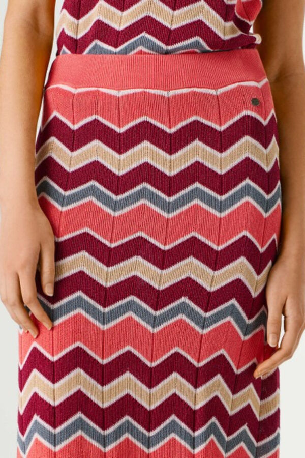 Pepe Jeans Saia comprida de malha vermelho