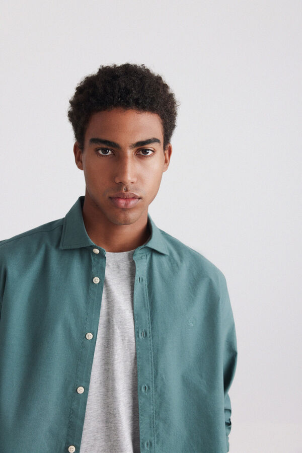 Springfield Camisa oxford leve verde