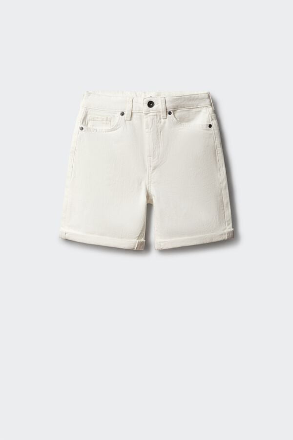 Springfield Kids Bermudas infantil em denim branco