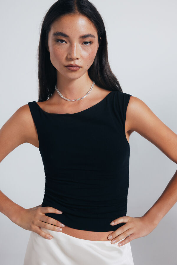 Springfield Colar chocker com pedras brilhantes cinzento