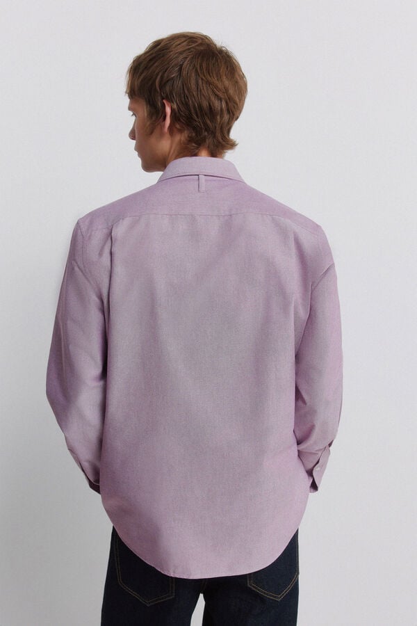 Springfield Camisa oxford sem vincos vermelho