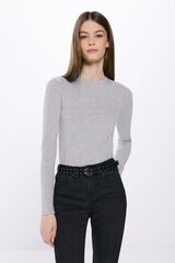 Springfield Camiseta entallada algodón gris