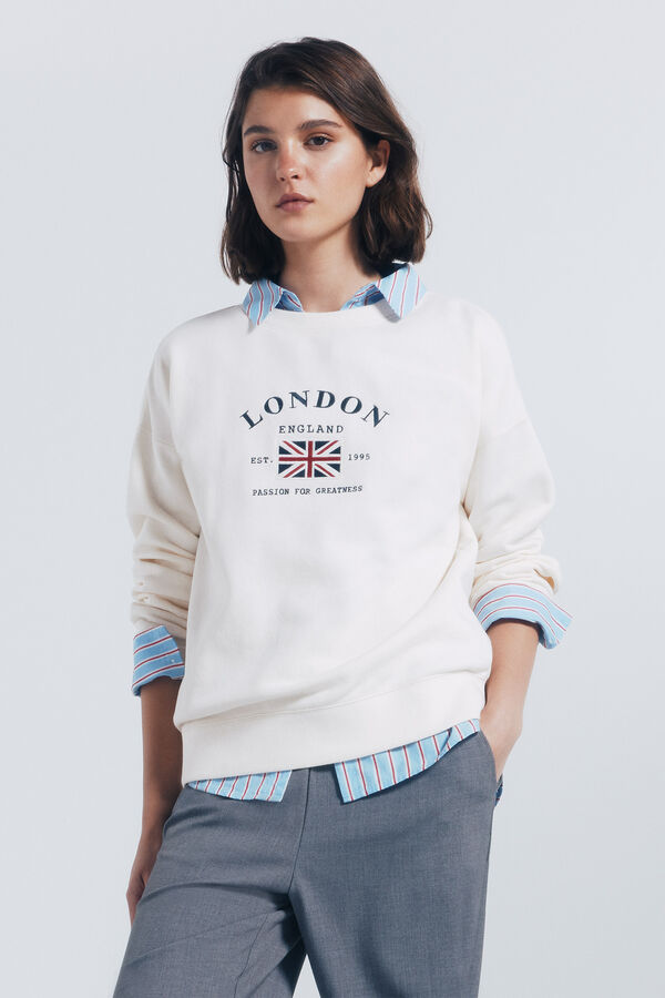 Springfield Sweatshirt com estampa urbana vison