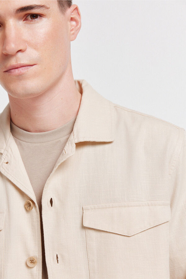 Springfield Sobrecamisa overshirt fit cru