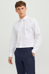 Springfield Camisa clássica slim fit branco