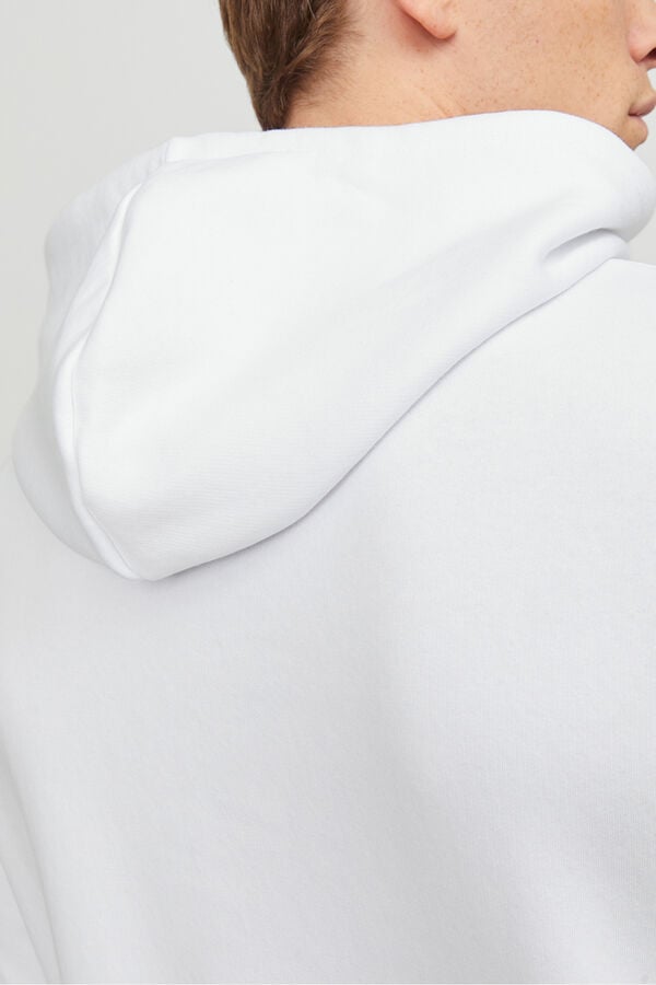 Jack & Jones Sweatshirt logo capuz branco