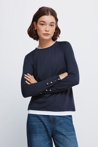 Springfield T-shirt efeito dupla pe&ccedil;a com toque suave