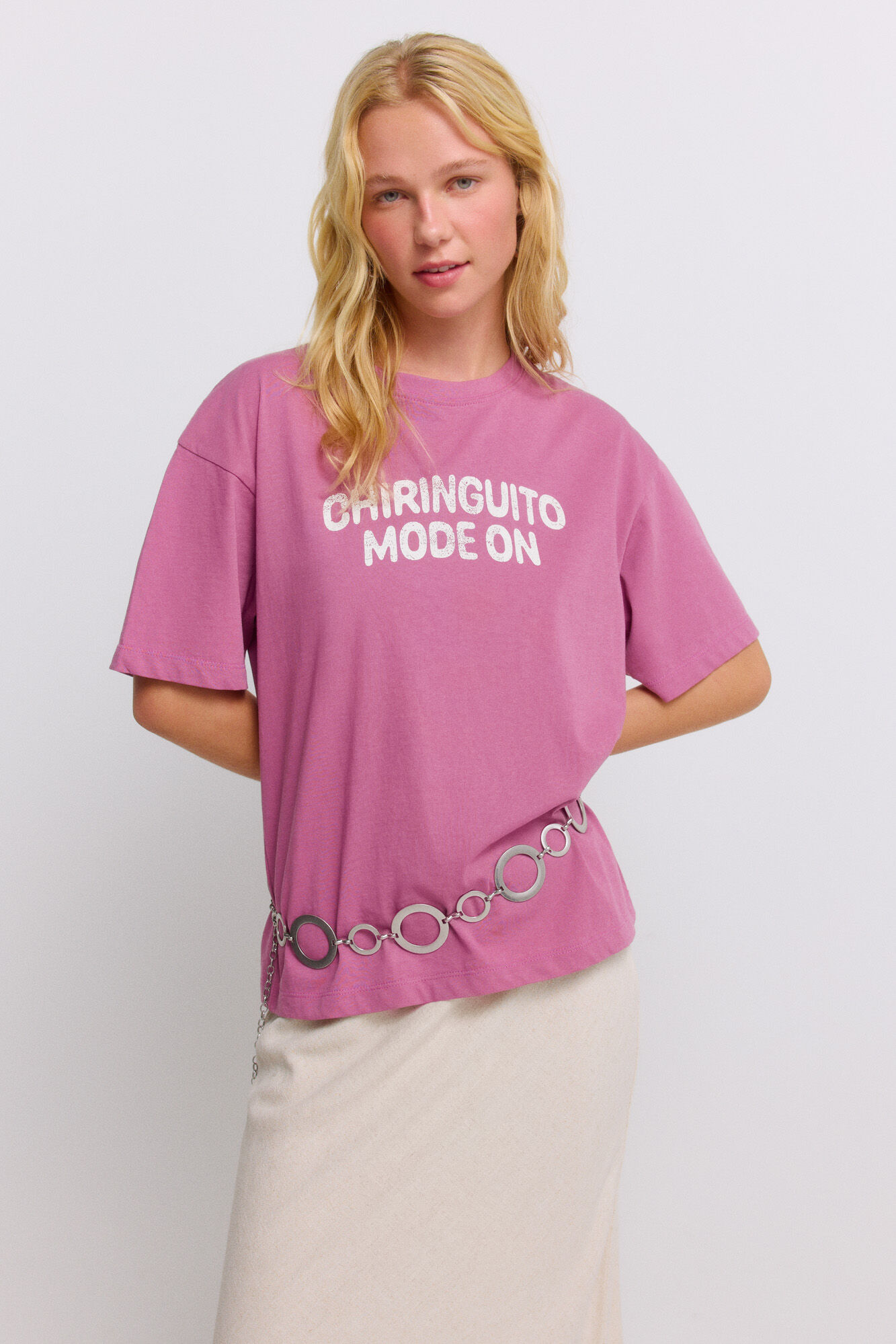 Springfield Camiseta manga corta "chiringuito modo on"