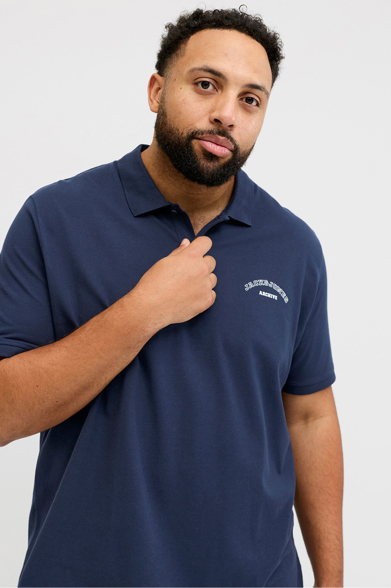 Jack & Jones PLUS Polo b&aacute;sico manga corta