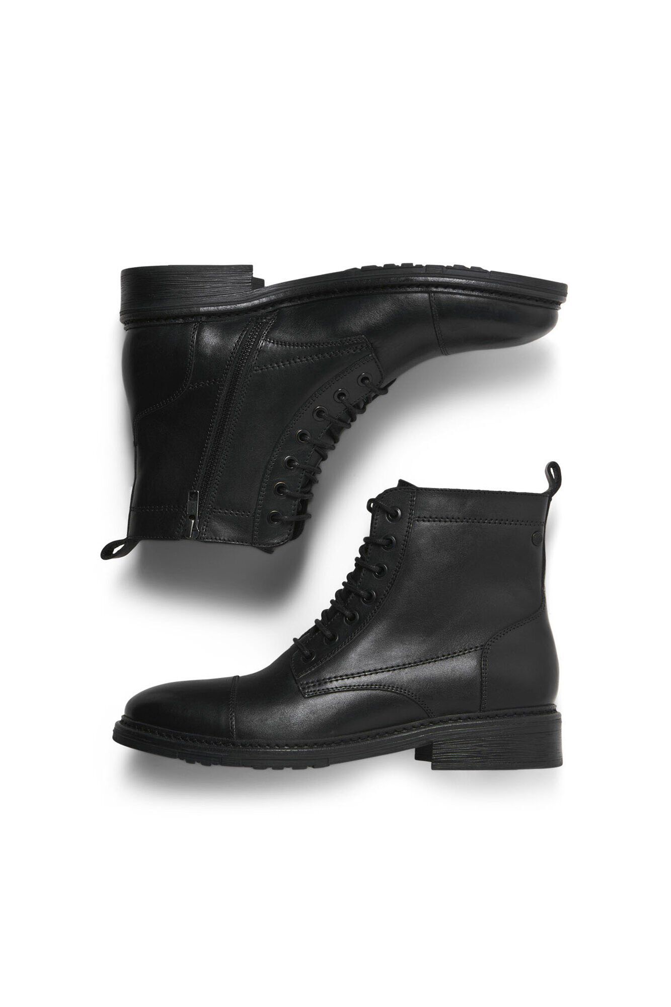 Jack & Jones Botas de cuero para hombre