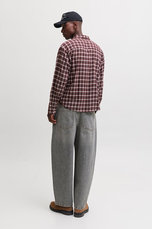 Jack & Jones Camisa de flanela rosa