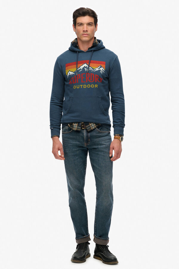 Superdry ajuste com Sweatshirt azul