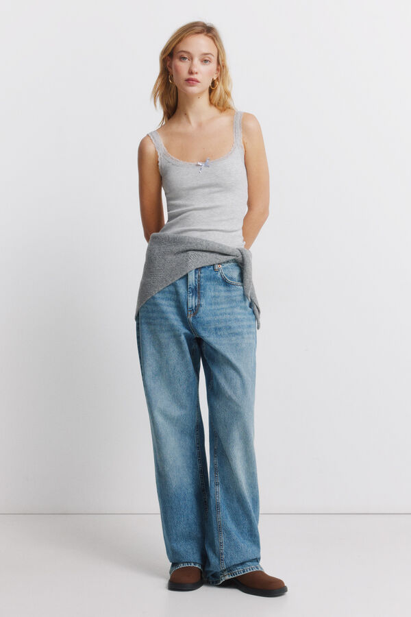 Springfield Cal&ccedil;as jeans largas azul