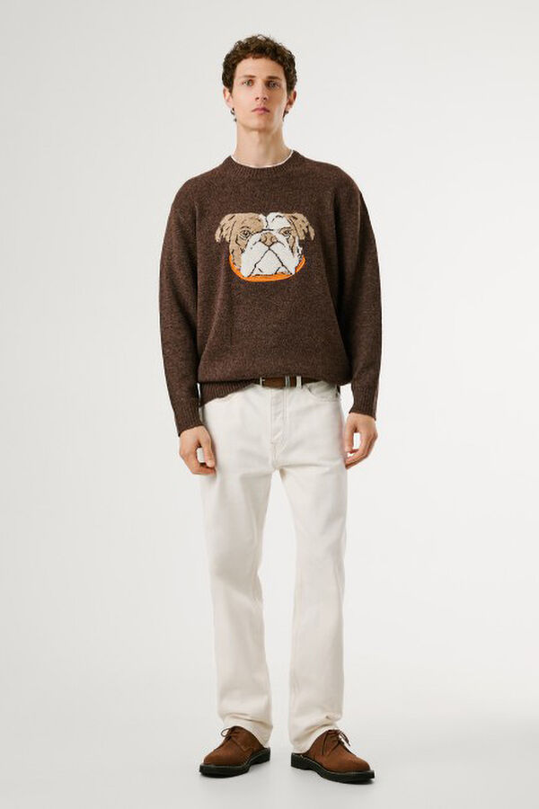 Pepe Jeans Camisola de malha Phelan castanho