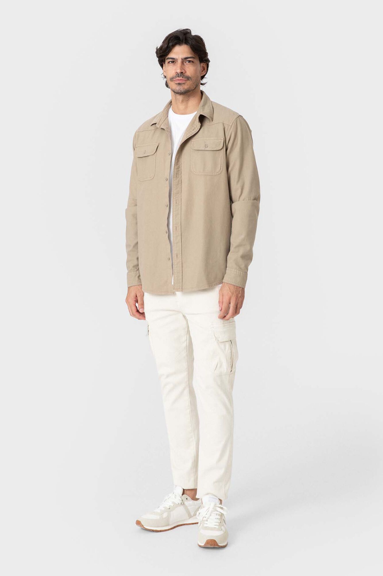 Celopman Sobrecamisa de ganga diagonal