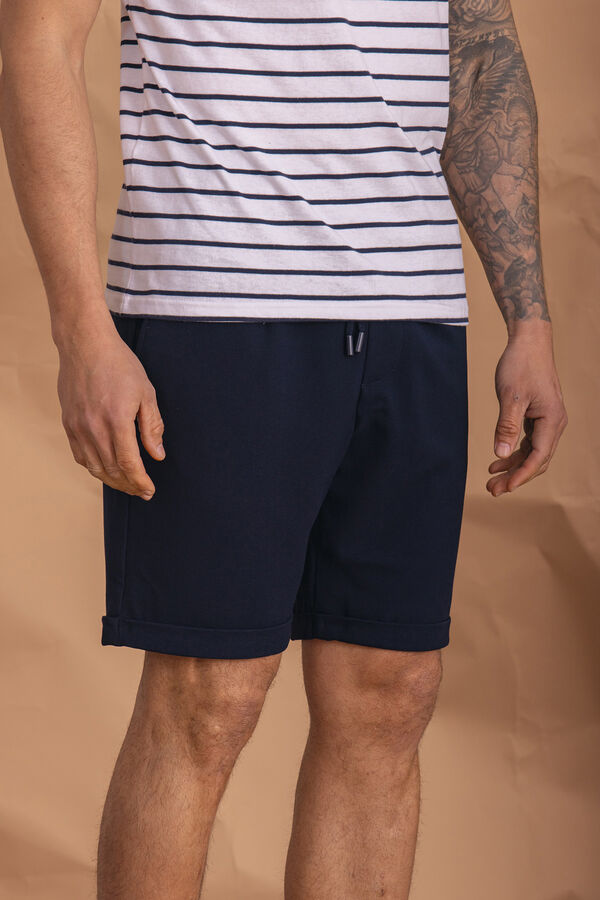 Celopman Bermuda Casual Azul Marinho azul