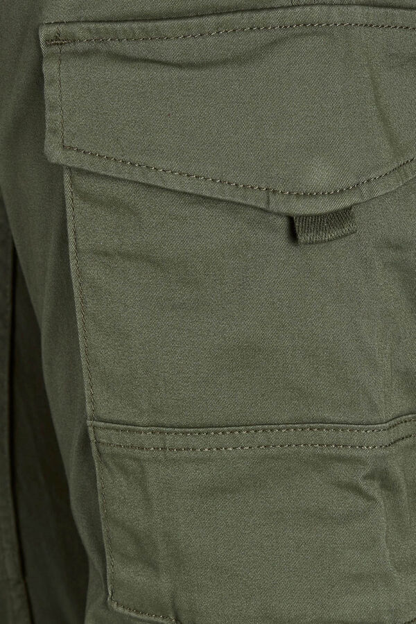 Springfield PLUS slim fit tapered cargo trousers green