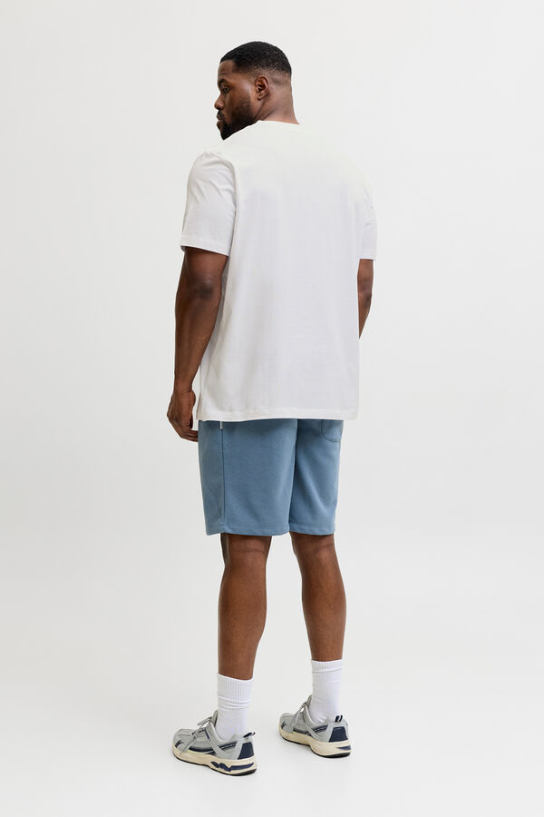 Jack & Jones PLUS T-shirt de manga curta estampada branco