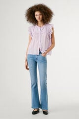 Pepe Jeans Pantalón denim flare tiro bajo Pimlico azul