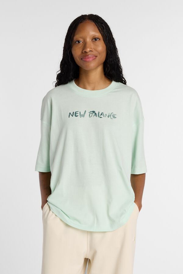 New Balance T-shirt de manga curta azul