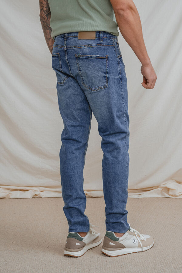 Celopman Denim slim b&aacute;sico azul