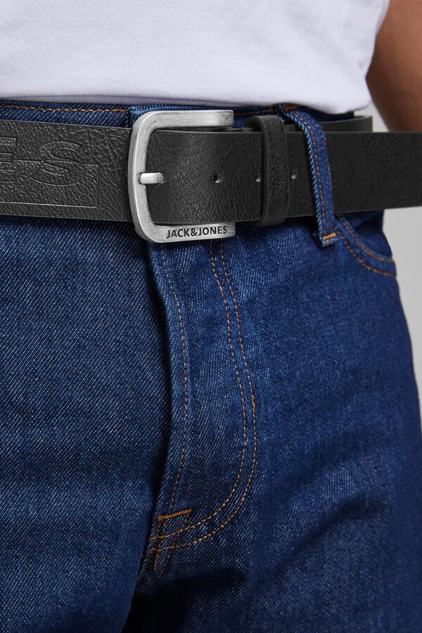 Jack & Jones Cinto 100% pele preto