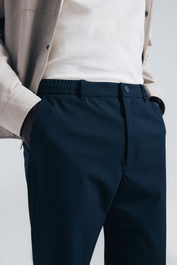 Springfield Calça calças chino estruturada Paul azul