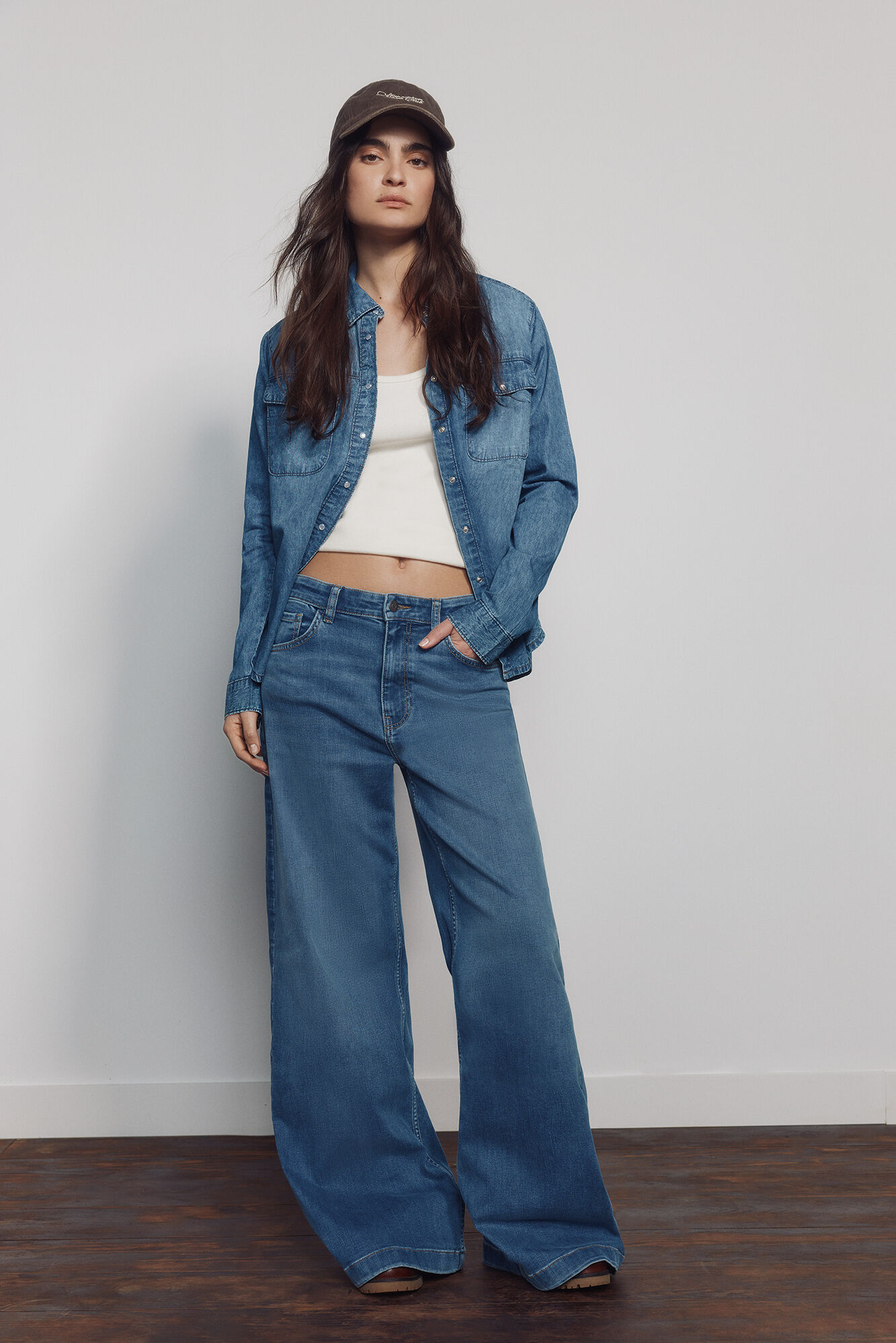 Springfield Jeans largos cintura alta