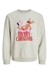 Jack & Jones Sweatshirt de gola redonda de Natal branco