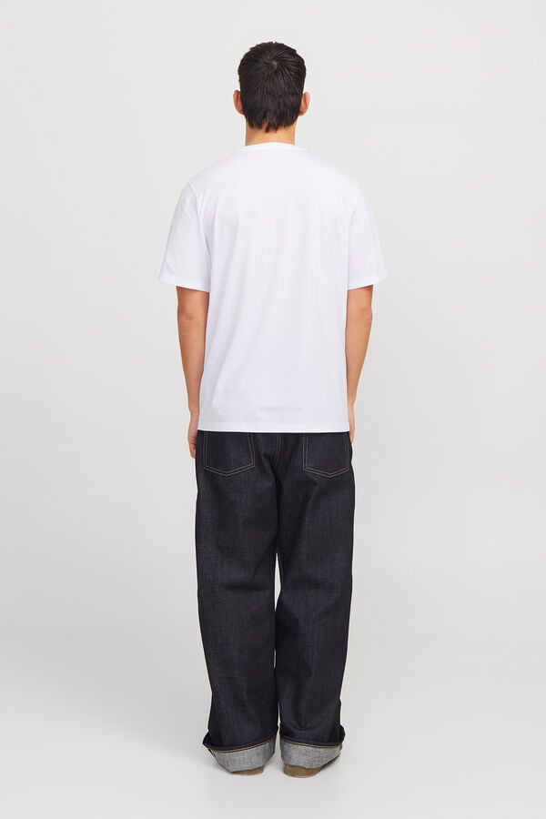 Jack & Jones Camiseta est&aacute;ndar fit blanco