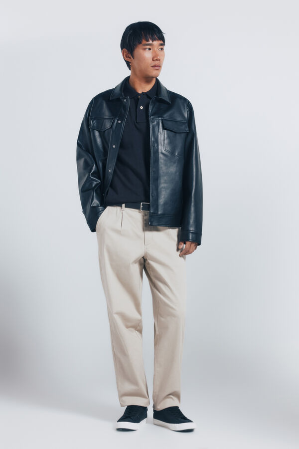 Springfield Polo piqué básico regular fit preto