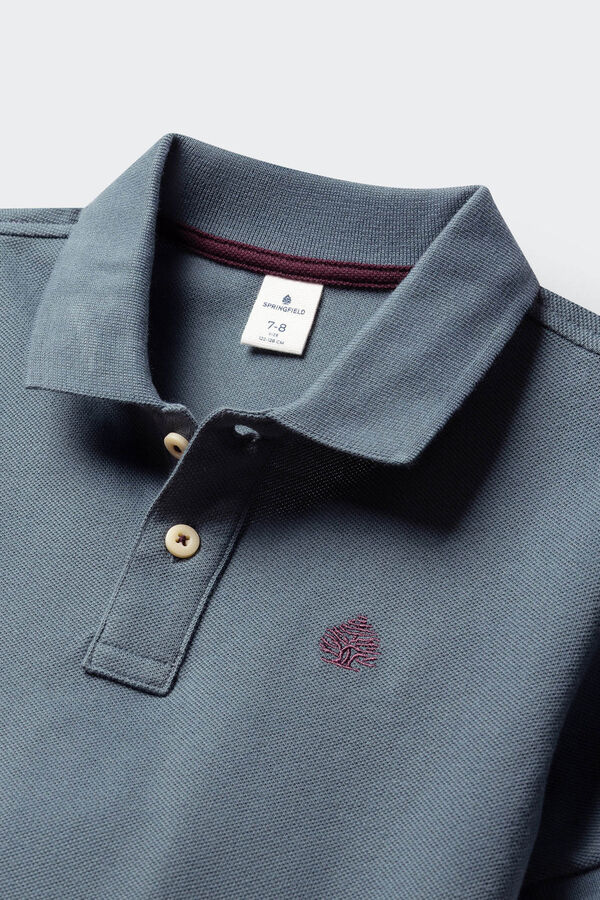 Springfield Kids Polo b&aacute;sico menino azul