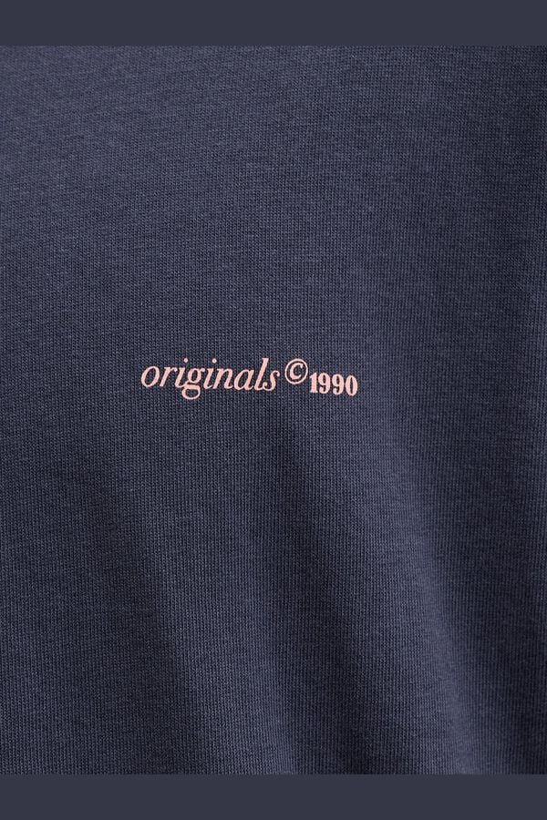 Jack & Jones T-shirt loose em algod&atilde;o cinzento