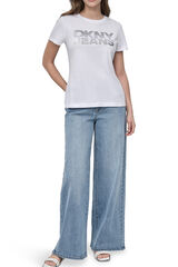 DKNY Camiseta logo dkny blanco