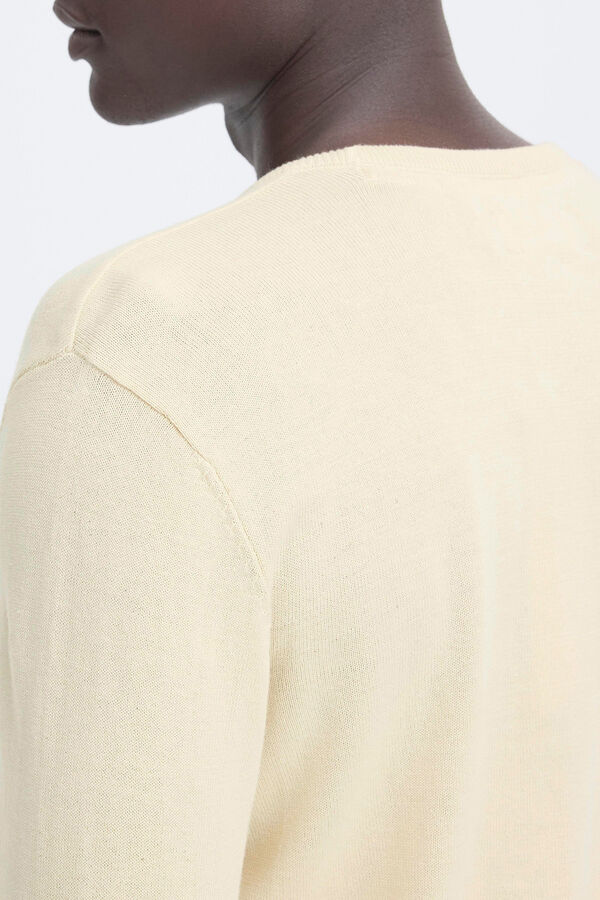 Blend Camisola de gola redonda bege