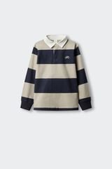 Springfield Kids Sweatshirt de rugby &agrave;s riscas para crian&ccedil;a borgonha